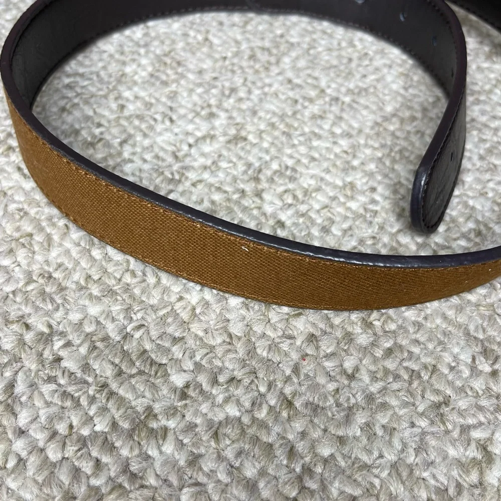 RVCA canvas and leather belt
